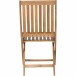 Gartenstuhl >PALEROS< klappbar, in natur, Akazienholz - 65x97x44,5cm (BxHxT)