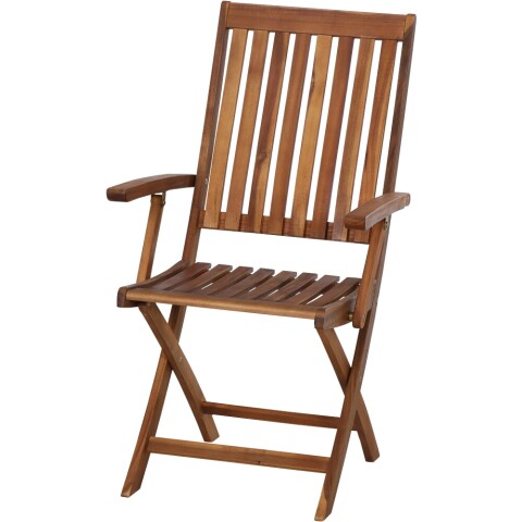 Gartenstuhl >PALEROS< klappbar, in geölt, Akazienholz - 65x97x53,5cm (BxHxT)