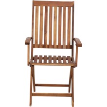Gartenstuhl >PALEROS< klappbar, in geölt, Akazienholz - 65x97x53,5cm (BxHxT)
