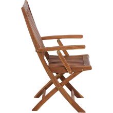 Gartenstuhl >PALEROS< klappbar, in geölt, Akazienholz - 65x97x53,5cm (BxHxT)