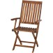 Gartenstuhl >PALEROS< klappbar, in geölt, Akazienholz - 65x97x53,5cm (BxHxT)