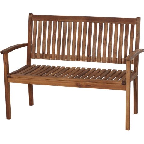 Gartenbank >PALEROS< in geölt, Akazienholz - 120x92,5x62cm (BxHxT)