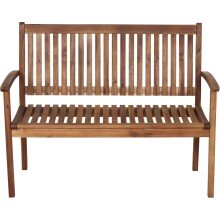 Gartenbank >PALEROS< in geölt, Akazienholz - 120x92,5x62cm (BxHxT)
