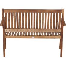 Gartenbank >PALEROS< in geölt, Akazienholz - 120x92,5x62cm (BxHxT)