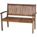 Gartenbank >PALEROS< in geölt, Akazienholz - 120x92,5x62cm (BxHxT)