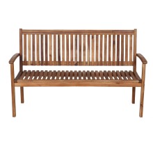 Gartenbank >PALEROS< in geölt, Akazienholz - 150x92,5x62cm (BxHxT)