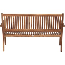 Gartenbank >PALEROS< in geölt, Akazienholz - 150x92,5x62cm (BxHxT)