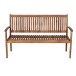 Gartenbank >PALEROS< in geölt, Akazienholz - 150x92,5x62cm (BxHxT)