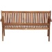 Gartenbank >PALEROS< in geölt, Akazienholz - 150x92,5x62cm (BxHxT)