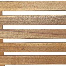Gartenbank >SANTANA< in natur, Akazienholz - 140x92,5x67,5cm (BxHxT)