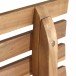 Gartenbank >SANTANA< in natur, Akazienholz - 140x92,5x67,5cm (BxHxT)