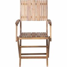 Gartensessel >FALUN< in natur geölt, Akazienholz - 55x88,5x50,5cm (BxHxT)