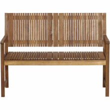 Gartenbank >FALUN< in natur geölt, Akazienholz - 59x90x121,5cm (BxHxT)
