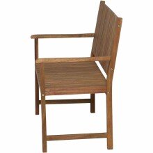 Gartenbank >FALUN< in natur geölt, Akazienholz - 59x90x121,5cm (BxHxT)