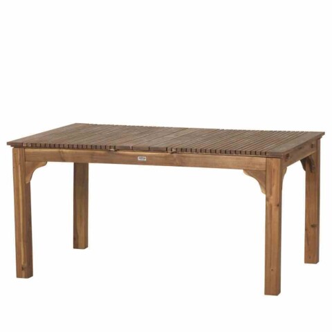 Gartentisch >FALUN< ausziehbar bis 201,3cm in natur geölt, Akazienholz - 150/175,8/201,3x74x100cm (BxHxT)