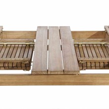 Gartentisch >FALUN< ausziehbar bis 201,3cm in natur geölt, Akazienholz - 150/175,8/201,3x74x100cm (BxHxT)