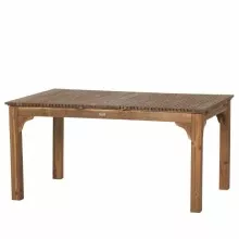 Gartentisch >FALUN< ausziehbar bis 201,3cm in natur geölt, Akazienholz - 150/175,8/201,3x74x100cm (BxHxT)