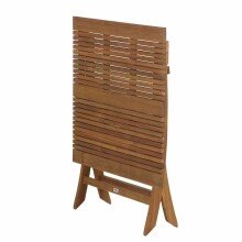 Klapptisch >FALUN< in natur geölt, Akazienholz - 80x74,2x80cm (BxHxT)