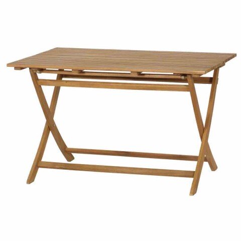 Klapptisch >FALUN< in natur geölt, Akazienholz - 120x73,5x80cm (BxHxT)