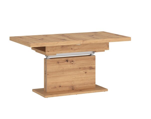 Couchtisch >CORTADO< ausziehbar bis 150cm, höhenverstellbar bis 74cm, in Artisan Eiche Dekor - 110/150x59/74x70cm (BxHxT)