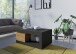 Couchtisch >LUCI< Schublade, in Artisan Eiche/Kosmos Grau - 110x50x70cm (BxHxT)