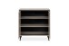 Kommode >Arona< 2 Türen, 2 Böden, in Sand / Schwarz - 90x90x38cm (BxHxT)