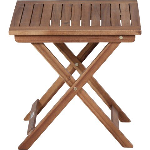 Fußhocker >PALEROS< Beistelltisch / Hocker in geölt, Akazienholz - 50x52x50cm (BxHxT)