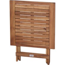 Fußhocker >PALEROS< Beistelltisch / Hocker in geölt, Akazienholz - 50x52x50cm (BxHxT)