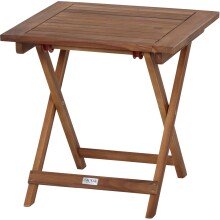 Fußhocker >PALEROS< Beistelltisch / Hocker in geölt, Akazienholz - 50x52x50cm (BxHxT)