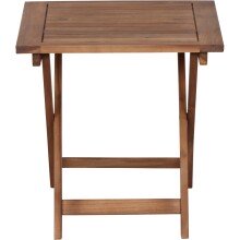 Fußhocker >PALEROS< Beistelltisch / Hocker in geölt, Akazienholz - 50x52x50cm (BxHxT)