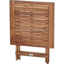 Fußhocker >PALEROS< Beistelltisch / Hocker in geölt, Akazienholz - 50x52x50cm (BxHxT)