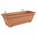 Blumenkasten >Barcelona< in terracotta, Kunststoff - 50x17,6x20cm (BxHxT)