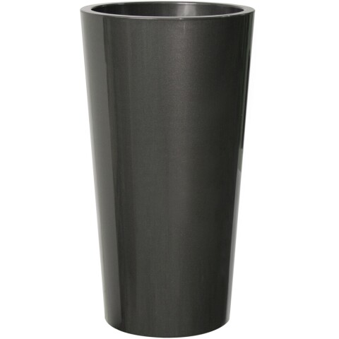 Übertopf >TUIT< in anthrazit, Polypropylen - 33x61x33x33cm (BxHxTxD)