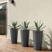 Übertopf >TUIT< in anthrazit, Polypropylen - 33x61x33x33cm (BxHxTxD)