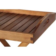Tabletttisch >ASTORIA< in geölt, Akazienholz  - 60x66,5x40,5cm (BxHxT)