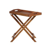 Tabletttisch >ASTORIA< in geölt, Akazienholz  - 60x66,5x40,5cm (BxHxT)