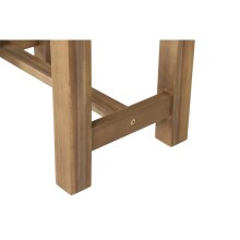 Sitzhocker >FALUN< in natur geölt, Akazienholz - 33x45x50cm (BxHxT)