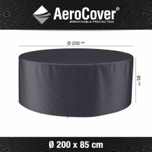 Gartenmöbel-Schutzhülle >AeroCover< in anthrazit - 200x85x200 (BxHxT)
