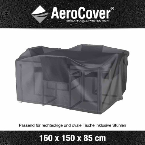 Gartenmöbel-Schutzhülle >AeroCover< in anthrazit - 160x85x150 (BxHxT)