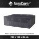 Gartenmöbel-Schutzhülle >AeroCover< in anthrazit - 240x85x190 (BxHxT)
