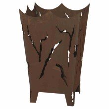 Feuerkorb >Mystic< in braun, Stahl - 40x64x40cm (BxHxT)