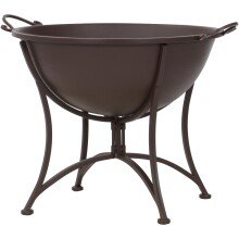 Feuerschale >ANTIK< in rostbraun, Eisen -...