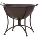 Feuerschale >ANTIK< in rostbraun, Eisen - 64,5x48,5x53,5cm (BxHxT)