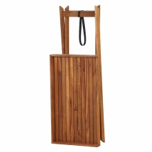 Tabletttisch >MINERA< in natur geölt, Akazienholz  - 45x99,5x80cm (BxHxT)
