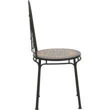 Stapelstuhl >PRATO< in schwarz, schwarz Stahl - 49x93,5x43cm (BxHxT)