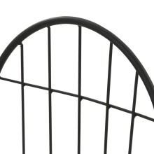 Stapelstuhl >PRATO< in schwarz, schwarz Stahl - 49x93,5x43cm (BxHxT)