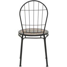 Stapelstuhl >PRATO< in schwarz, schwarz Stahl - 49x93,5x43cm (BxHxT)