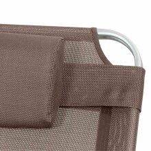 Gartenliege >SOLE< in silber, Ranotex®-Gewebe...