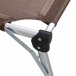 Gartenliege >SOLE< in silber, Ranotex®-Gewebe taupe - 214x45x69,5cm (BxHxT)