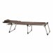 Gartenliege >SOLE< in silber, Ranotex®-Gewebe taupe - 214x45x69,5cm (BxHxT)